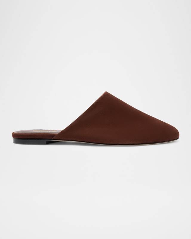 Venice Suede Ballerina Mules